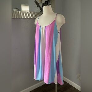 Colorful‎ Striped Sleeveless Dress